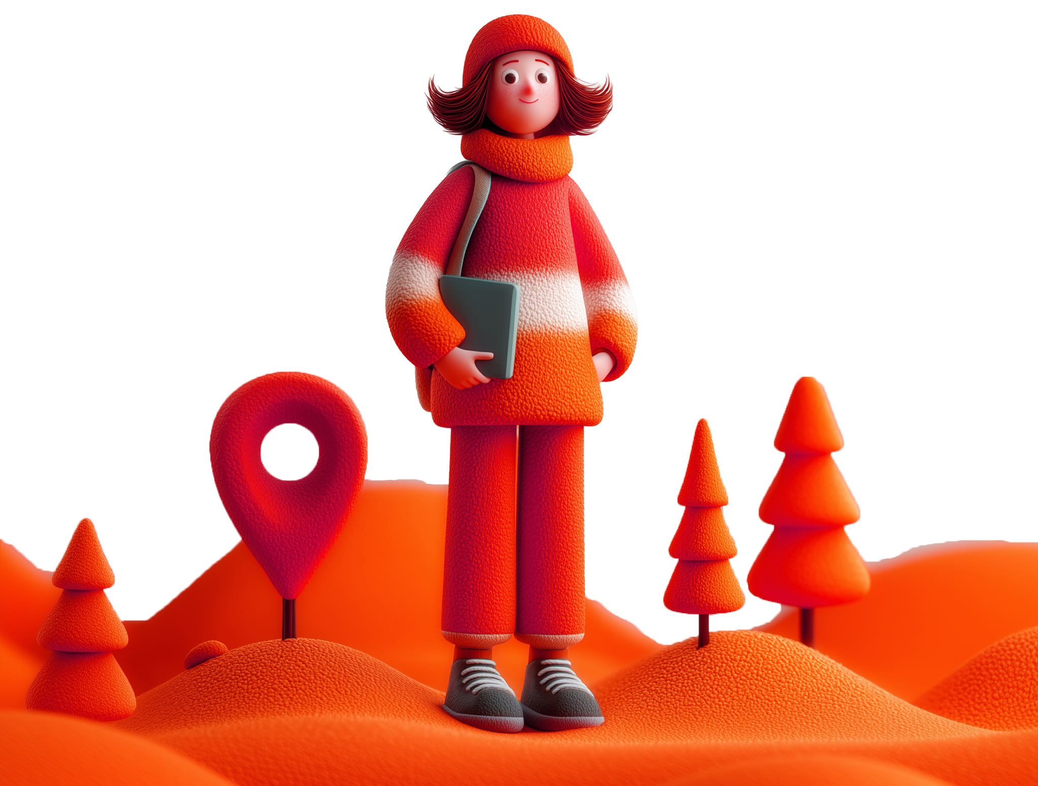 Fille en orange
